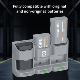 ZGCINE PC3 Cargador Baterías 3x LPE6 USB‑C