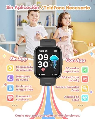 TICTIKY SmartWatch Niños Localizador GPS Sólo iOS