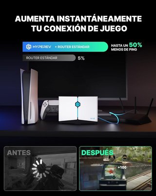 HYPEREV AX3000 Router juegos WiFi6 Game Booster