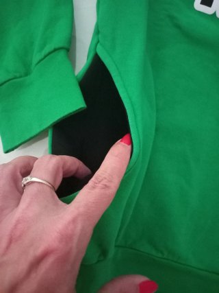 Sudadera Kappa Verde y Negra