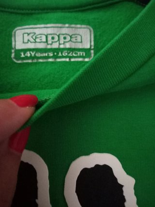 Sudadera Kappa Verde y Negra