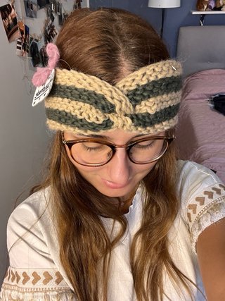 Fascia invernale in lana alpaca a righe