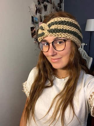 Fascia invernale in lana alpaca a righe