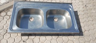 Fregadero doble acero inoxidable