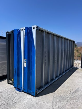 Caseta de obra, contenedor modular  plegable