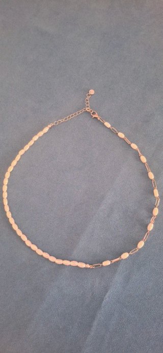 Collar Perlas y Cadena Plata 56cm