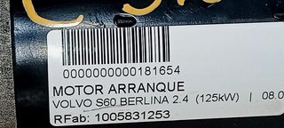 MOTOR ARRANQUE VOLVO S60 BERLINA 2.4 (125kW)