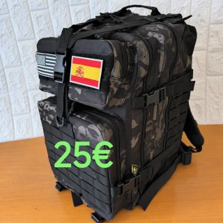 50L Mochila Táctica Viajes Senderismo Negrab