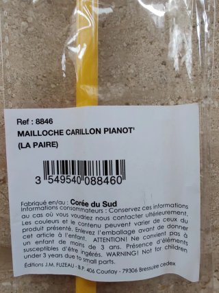 Baqueta carillón Fuzeau