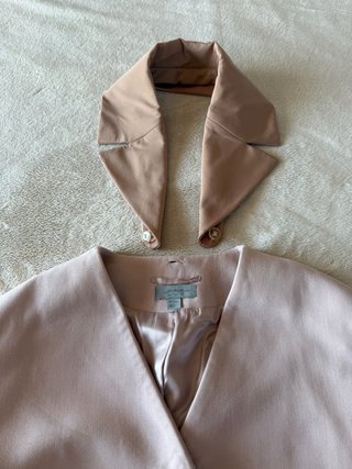 Cappotto COS rosa con collo staccabile