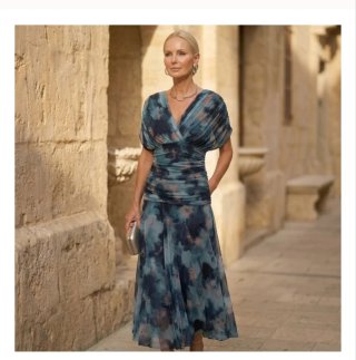Vestido fiesta estampado