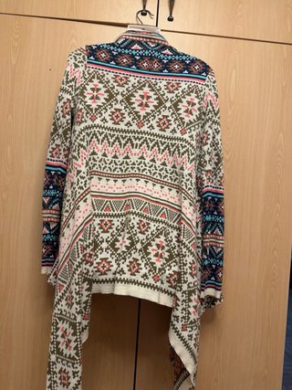 Cárdigan Asimétrico Geométrico Talla M