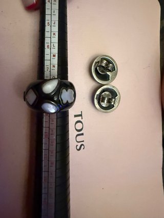 Conjunto Tous Anillo y Pendientes Piedras Blancas