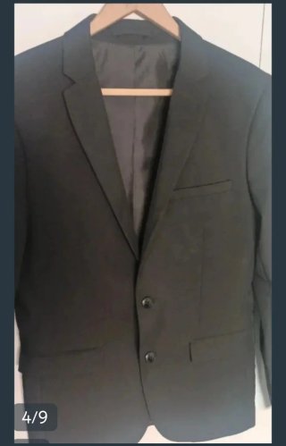Traje negro hombre