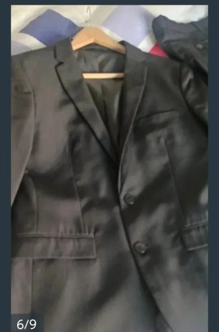Traje negro hombre