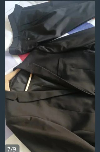 Traje negro hombre