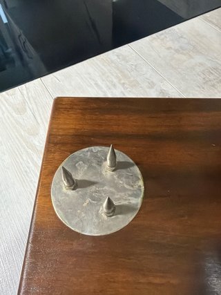 Jamonero vertical madera y metal