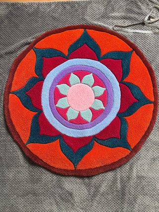 Alfombra redonda diseño mandala