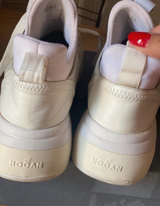 Hogan Interaction Sneakers Pelle e Tessuto Beige/B