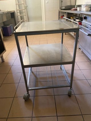 Estantería Cocina Inox con Ruedas para cocina