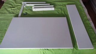 Mesa abatible pared IKEA NORBERG blanca