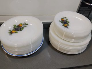Vajilla Arcopal Platos Ovalados Frutas.