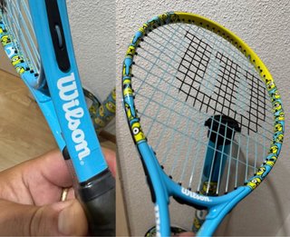SET TENIS RAQUETA WILSON MINIONS EDICIÓN LIMITADA