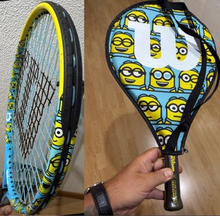 SET TENIS RAQUETA WILSON MINIONS EDICIÓN LIMITADA