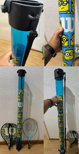 SET TENIS RAQUETA WILSON MINIONS EDICIÓN LIMITADA