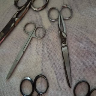 Lote 6 tijeras antiguas vintage Solingen
