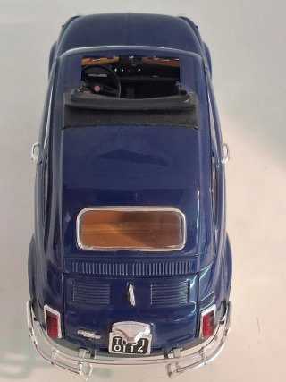 Fiat 500 L Bburago scala 1:16.Vintage.