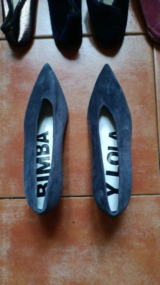 Zapatos Bimba y Lola Azul Ante Talla 37