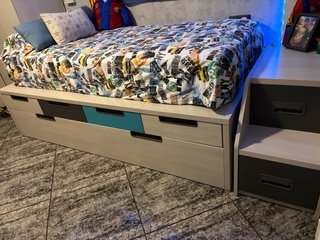 Cama nido 101x201 con 4 cajones