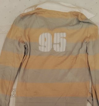 Polo rayas Massimo Dutti beige/gris