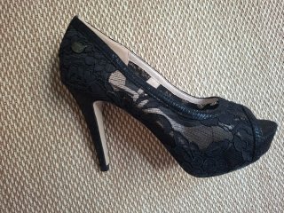 Zapatos Lollipops Paris Negros Encaje Talla 38