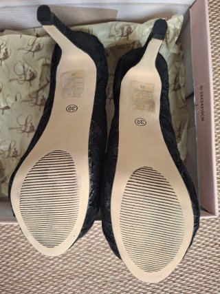 Zapatos Lollipops Paris Negros Encaje Talla 38