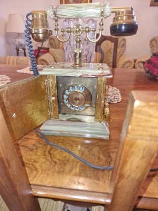 Telefono Vintage Anni '50/'60 Oro e Verde