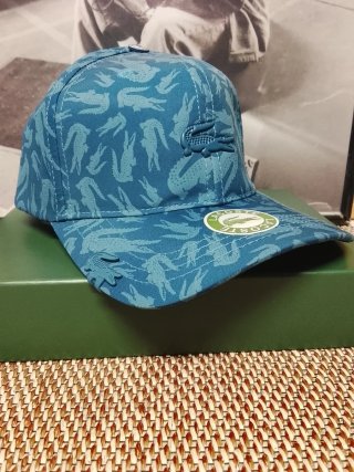 Gorra Lacoste Azul con Cocodrilos Talla única