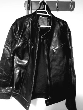 Chaqueta Cuero Negra Estilo Heritage
