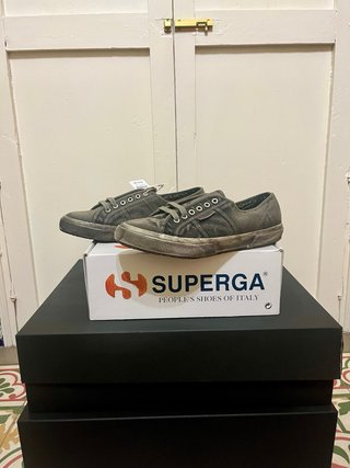 Zapatillas Superga Cotton Dyed grises Talla 44