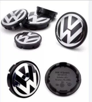 4x Tapabujes llantas VW 65mm Golf Tiguan