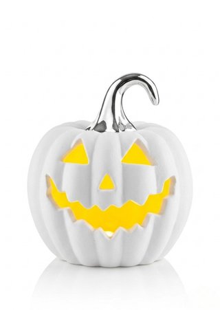 Calabaza LED Blanca 14,5cm