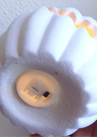 Calabaza LED Blanca 14,5cm