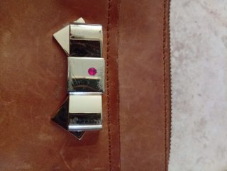 Bolso de piel marrón Uterque