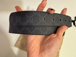 Cintura Gucci Donna Nero/Grigio