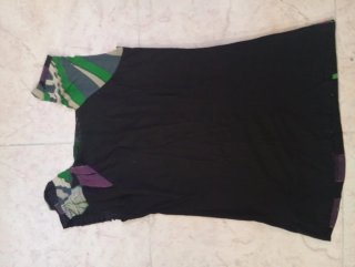 Camiseta Desigual Estampado Plumas Multicolor
