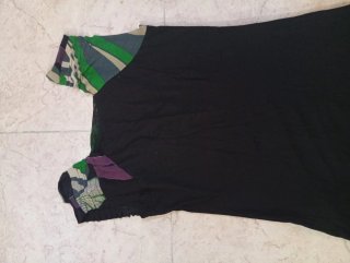 Camiseta Desigual Estampado Plumas Multicolor