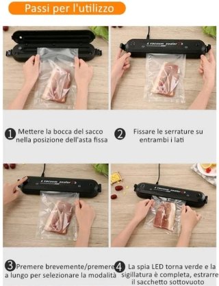MACCHINA PER SOTTOVUOTO ALIMENTI CIBI CUCINA CASA