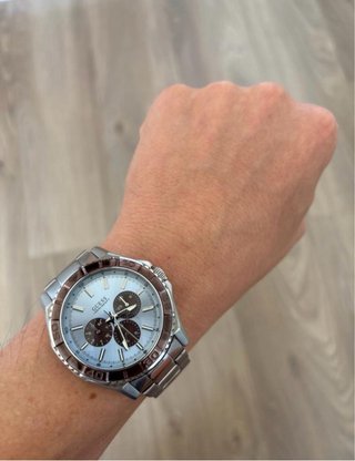 Reloj Guess W0479G2 Plata y Marrón