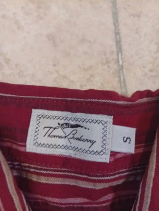 Camisa Vintage Thomas Burberry Rayas Talla S